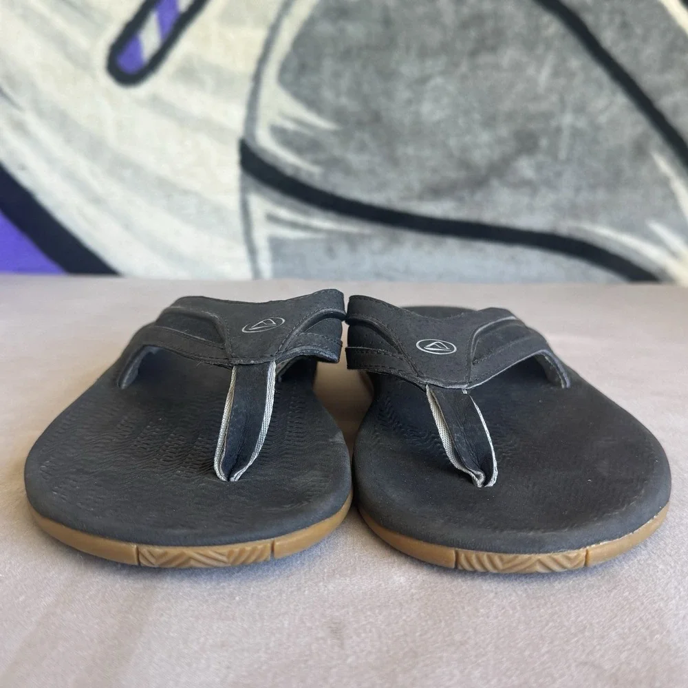 Size 10 - Reef Men's Flex‎ Sandal Black Silver